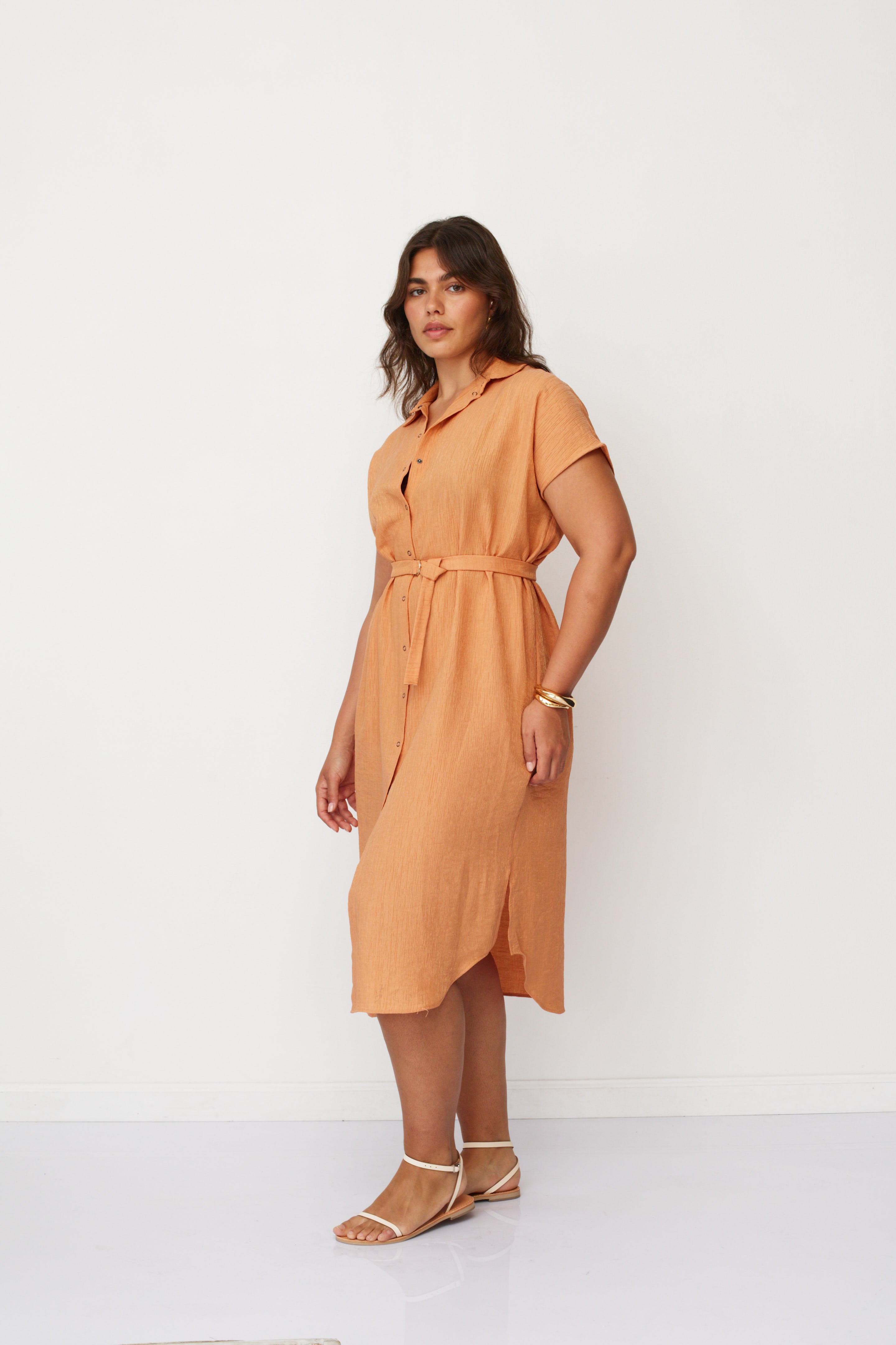 ZEUS SQ DRESS ORANGE
