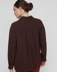 GOODIE BLOUSE DARK BROWN