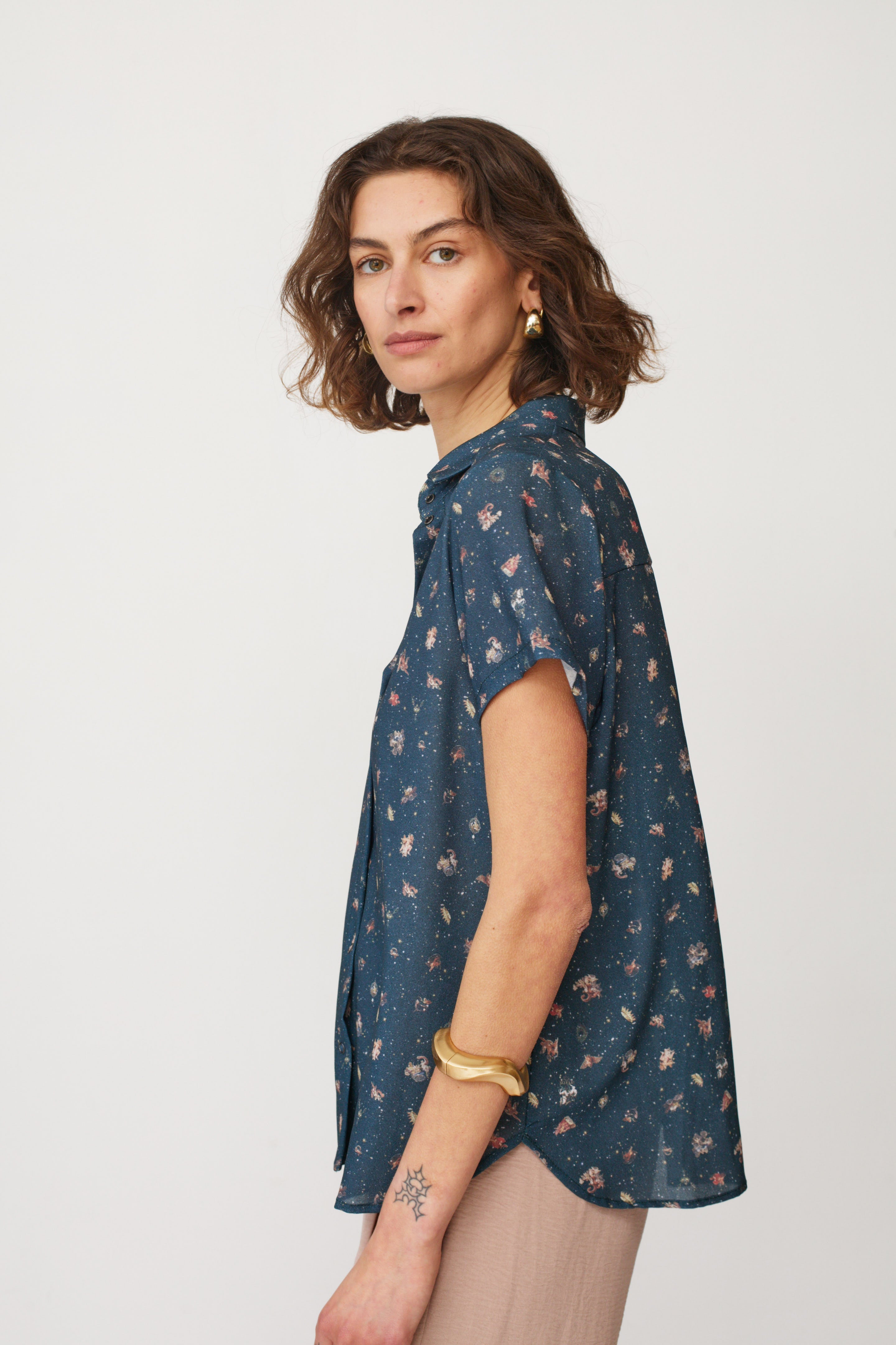 GOODIE PRINTED NAVY