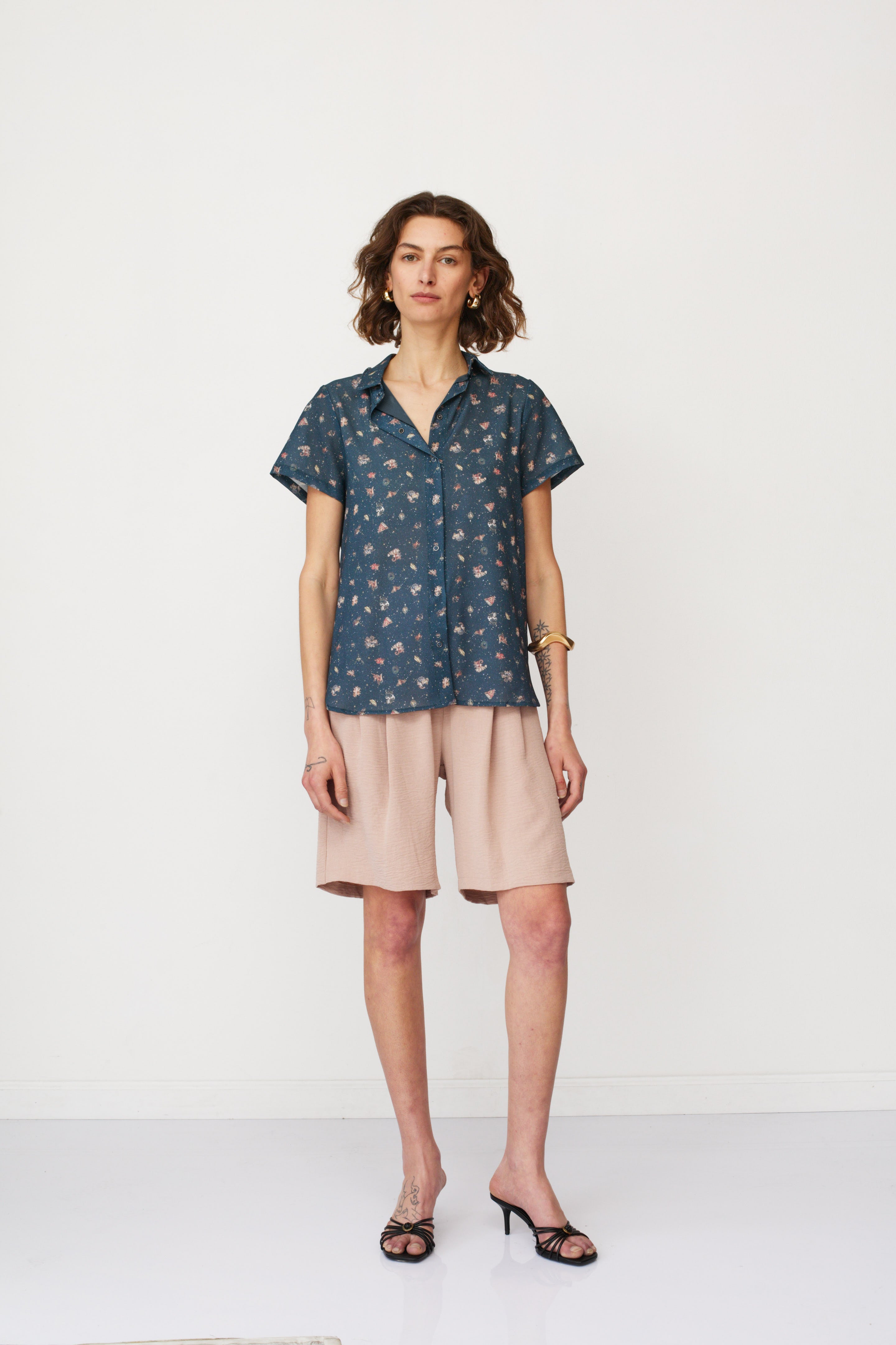 GOODIE PRINTED NAVY
