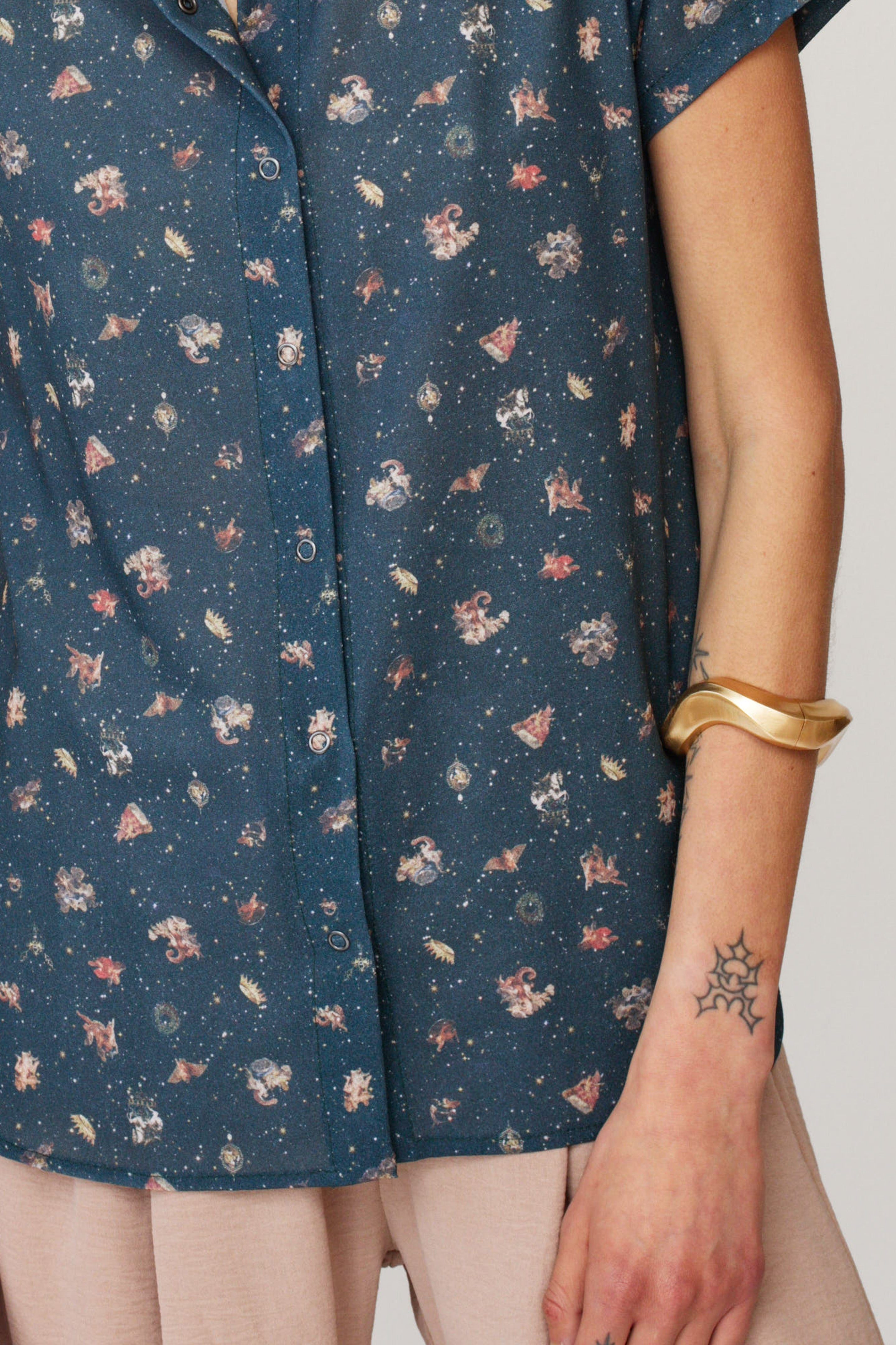 GOODIE PRINTED NAVY
