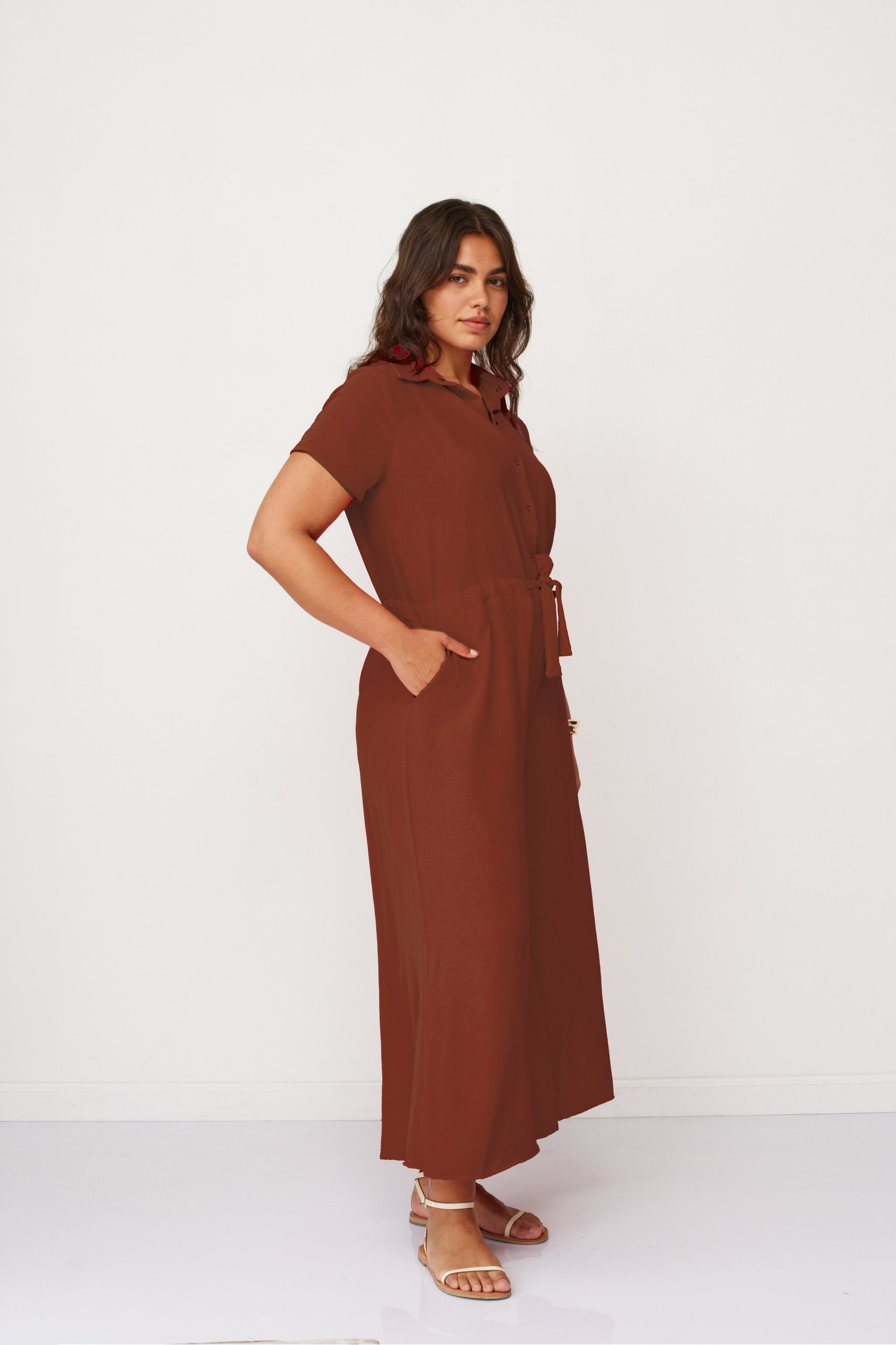 FOREVER JUMPSUIT BRICK