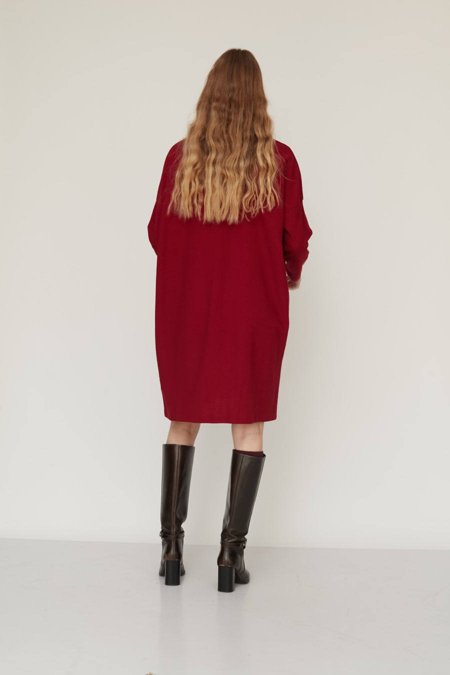 שמלת LOOSE בורדו