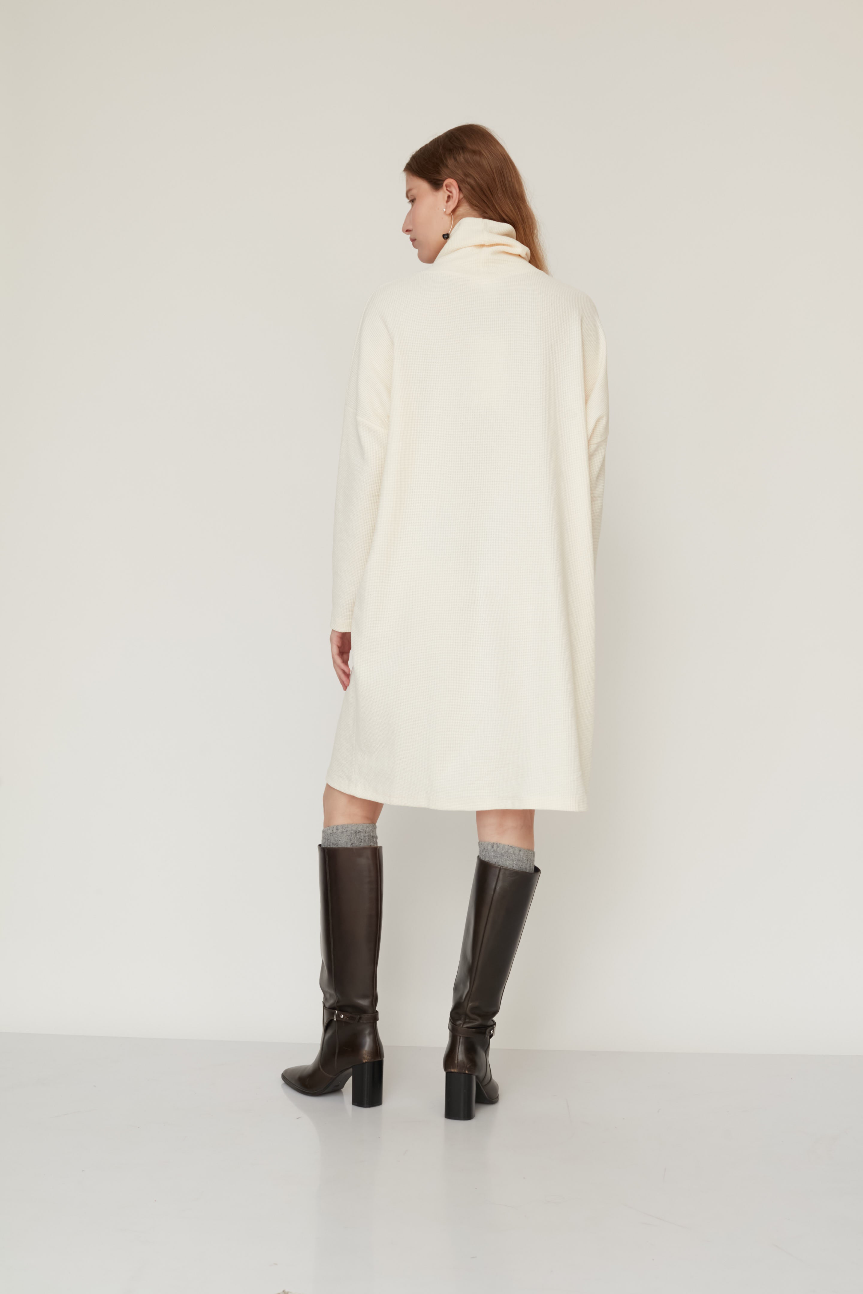 LOOSE SQ DRESS CREAM