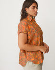 HOLI PTINTED SHIRT RED- NETANELLA DREAM FAIR