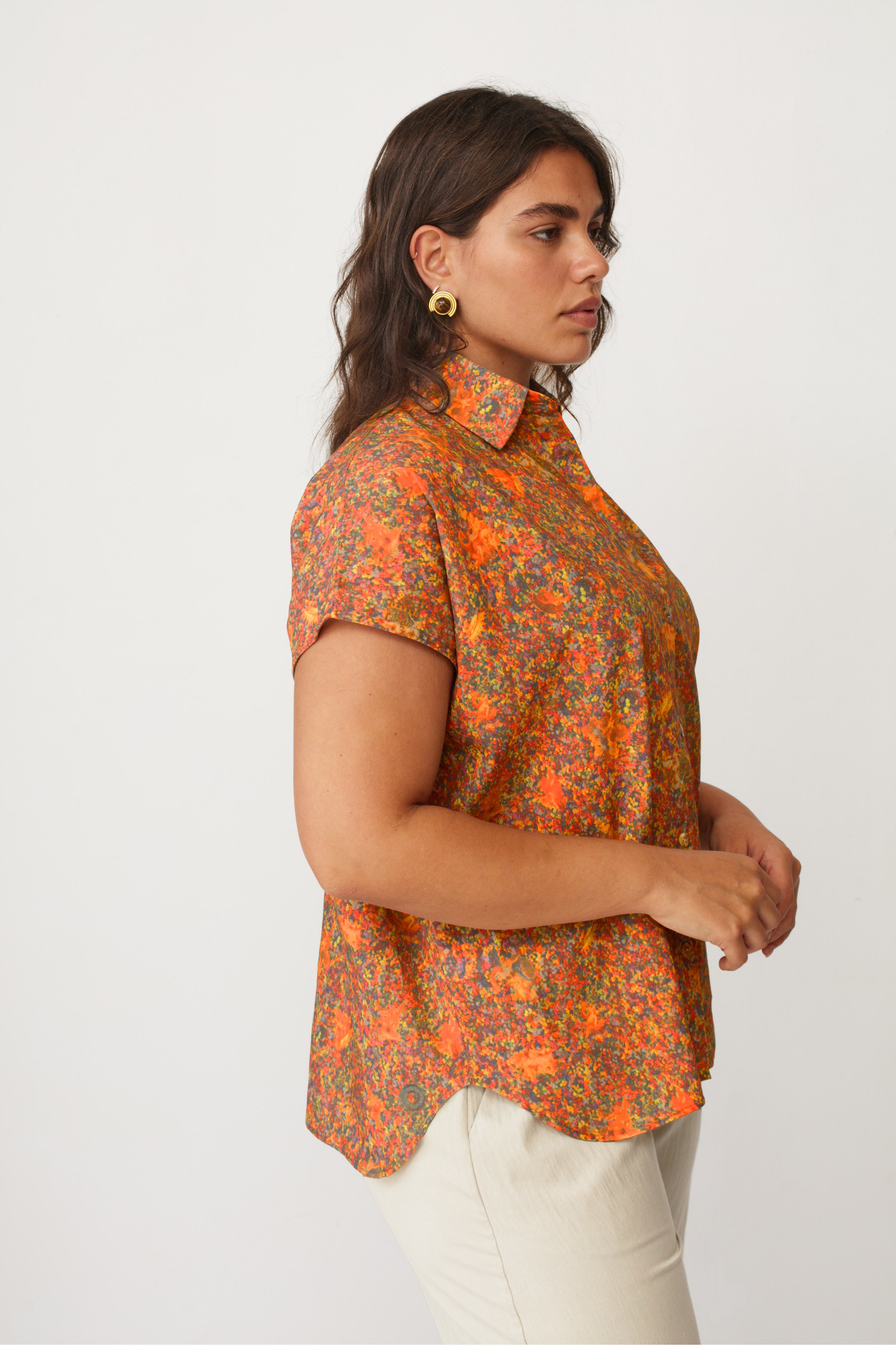 HOLI PTINTED SHIRT RED