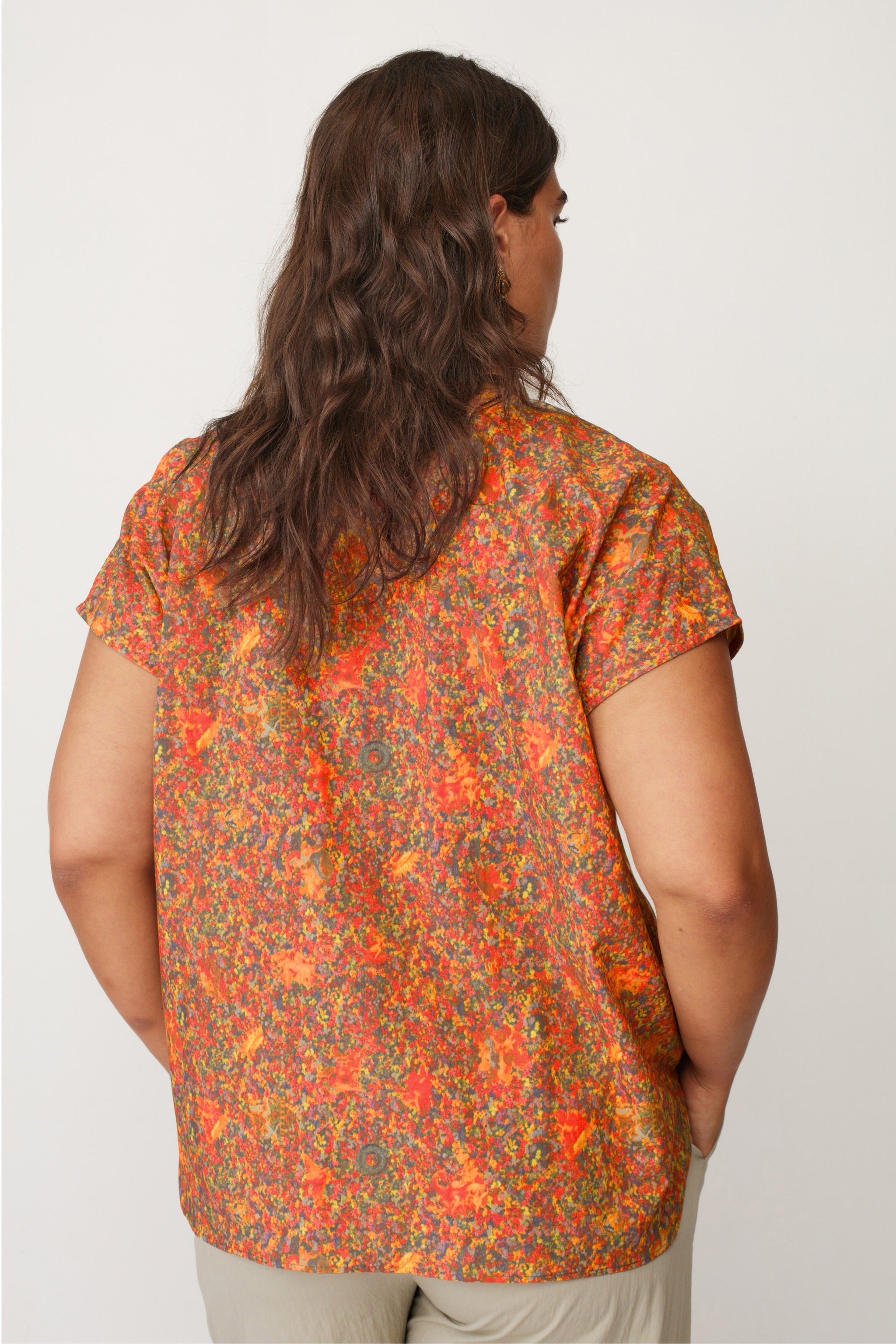 HOLI PTINTED SHIRT RED- NETANELLA DREAM FAIR