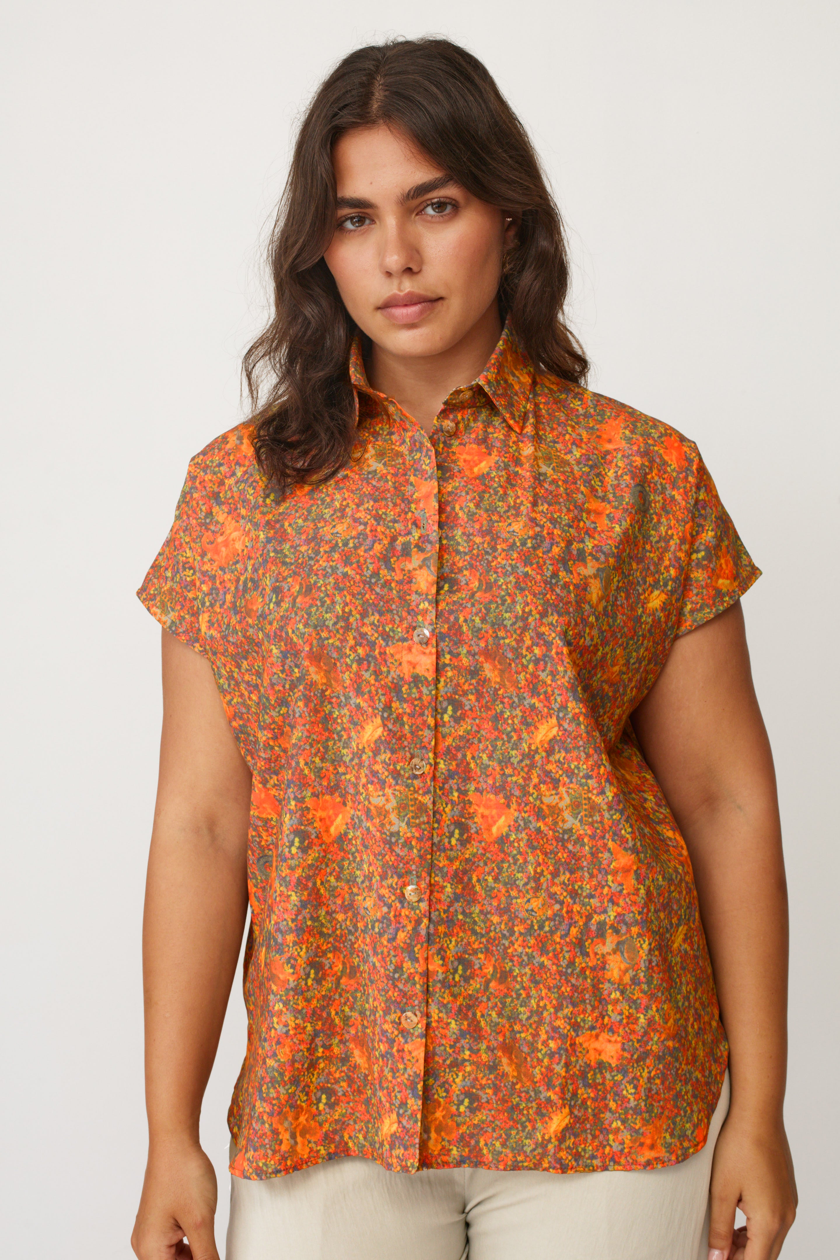 HOLI PTINTED SHIRT RED