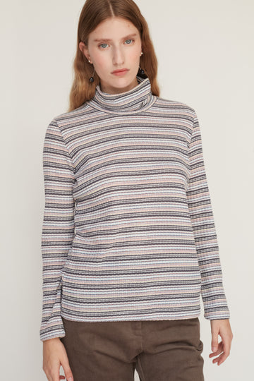 KING STRIPS TOP GREY