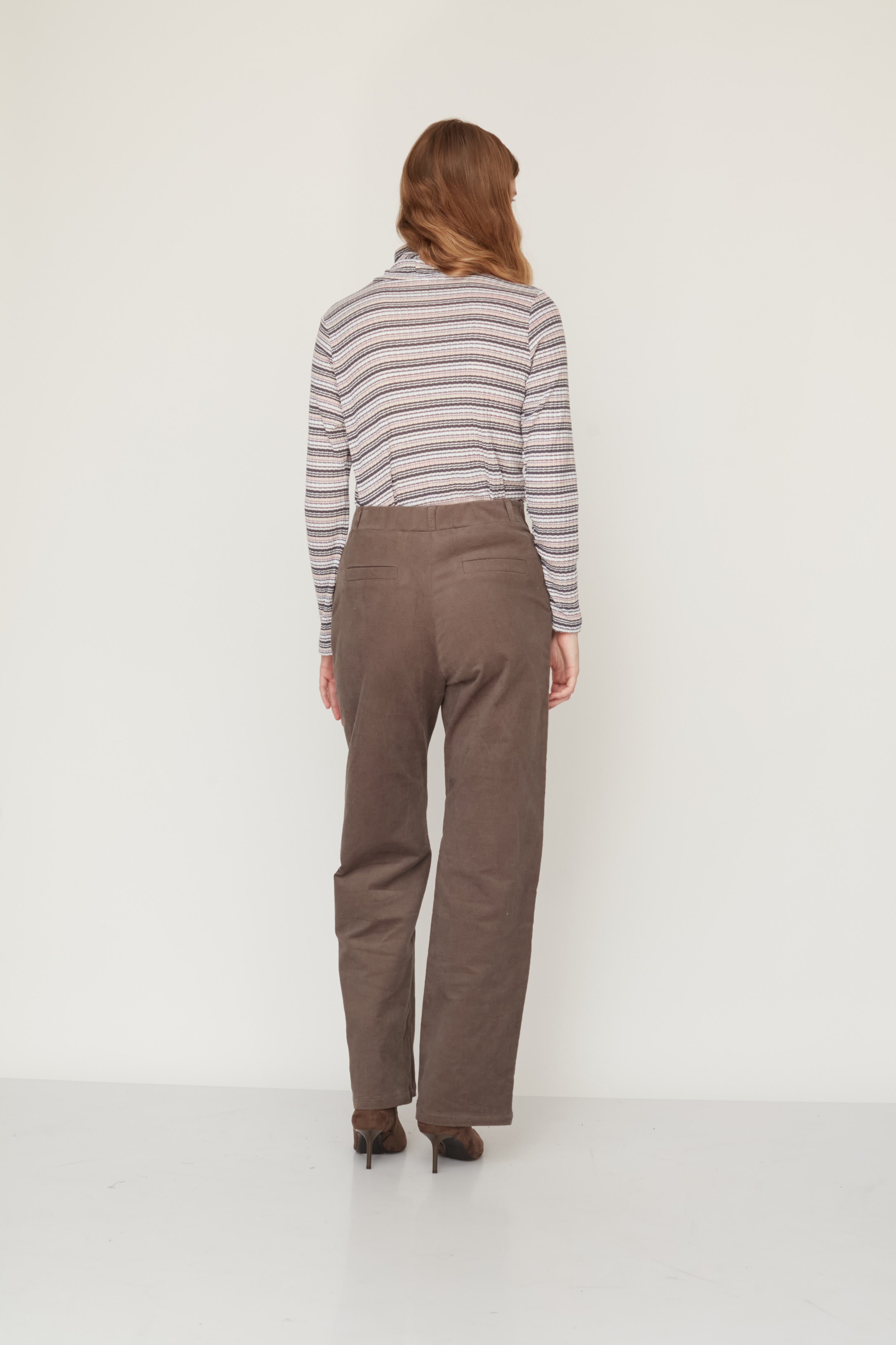 HOWL VELVET PANTS WARM GREY