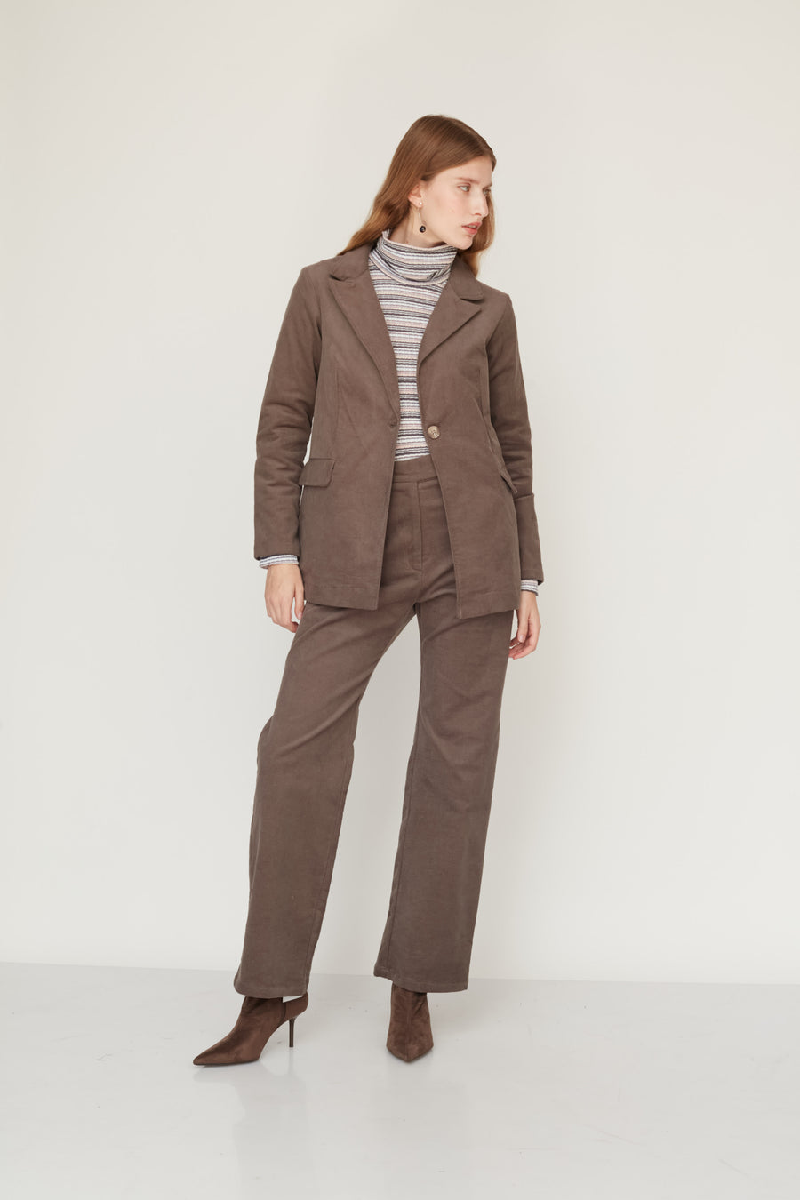 ג'קט HOWL קטיפה אפור חם