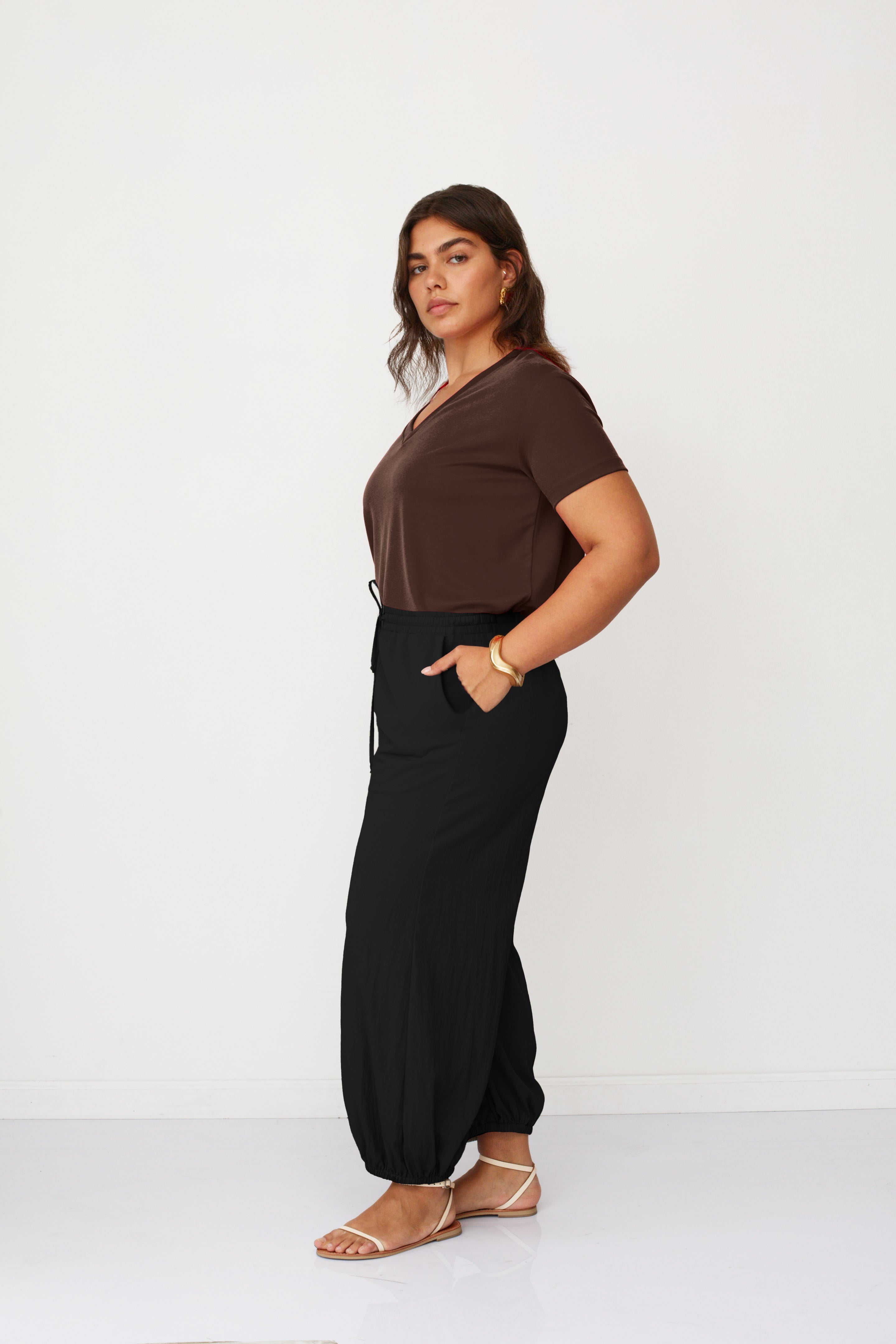 ADAM WOVEN PANTS BLACK