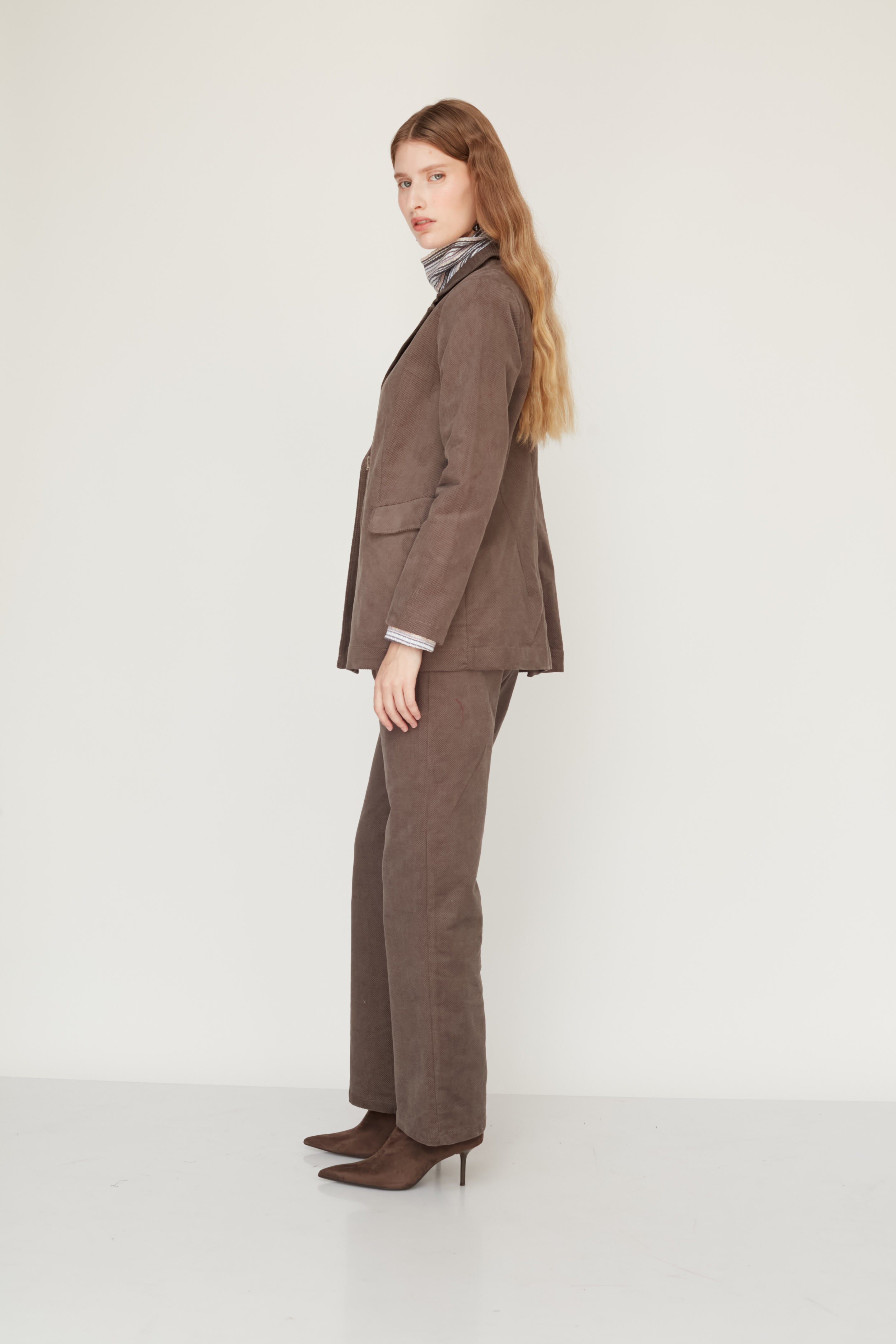 HOWL VELVET JACKET WARM GREY