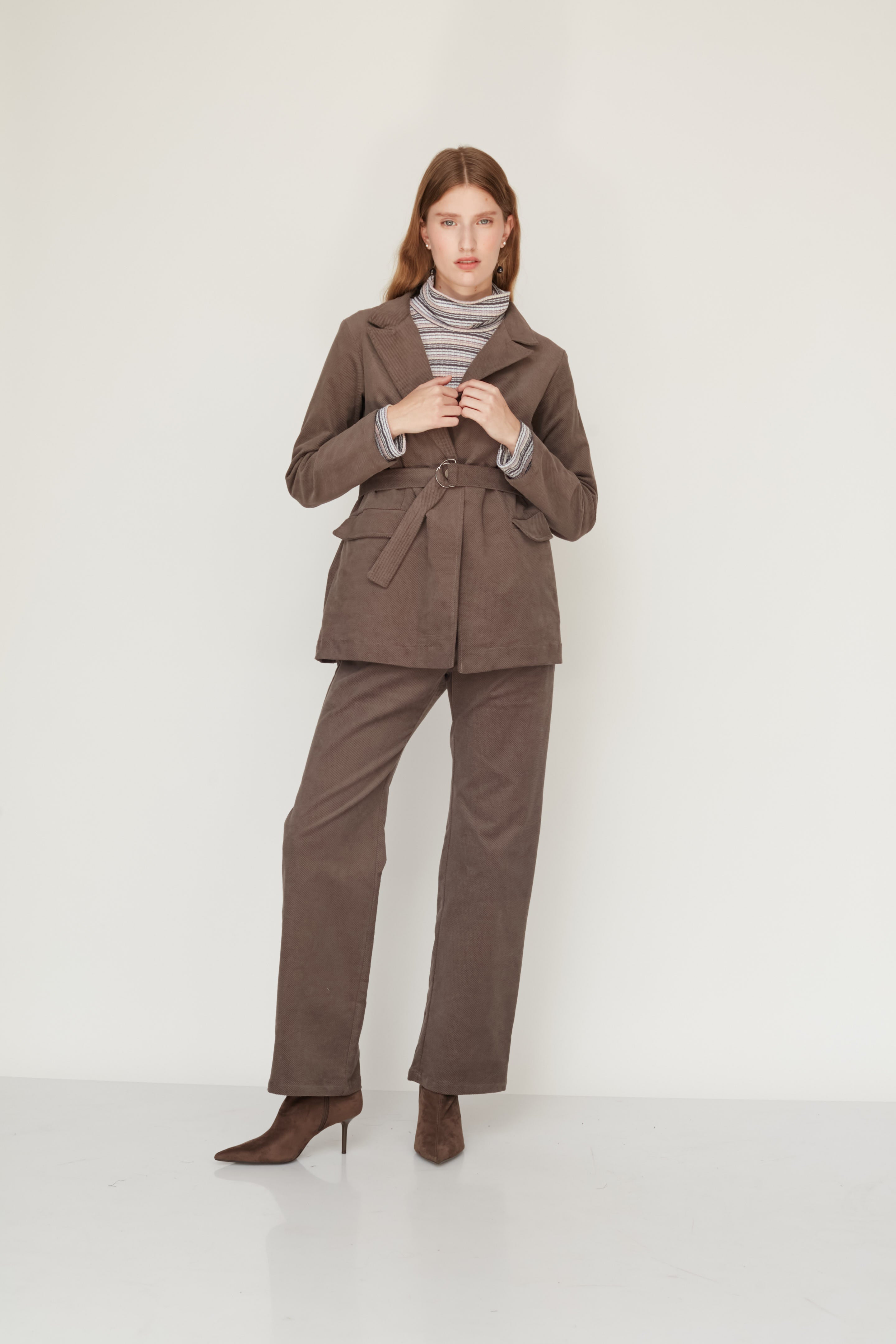 HOWL VELVET JACKET WARM GREY