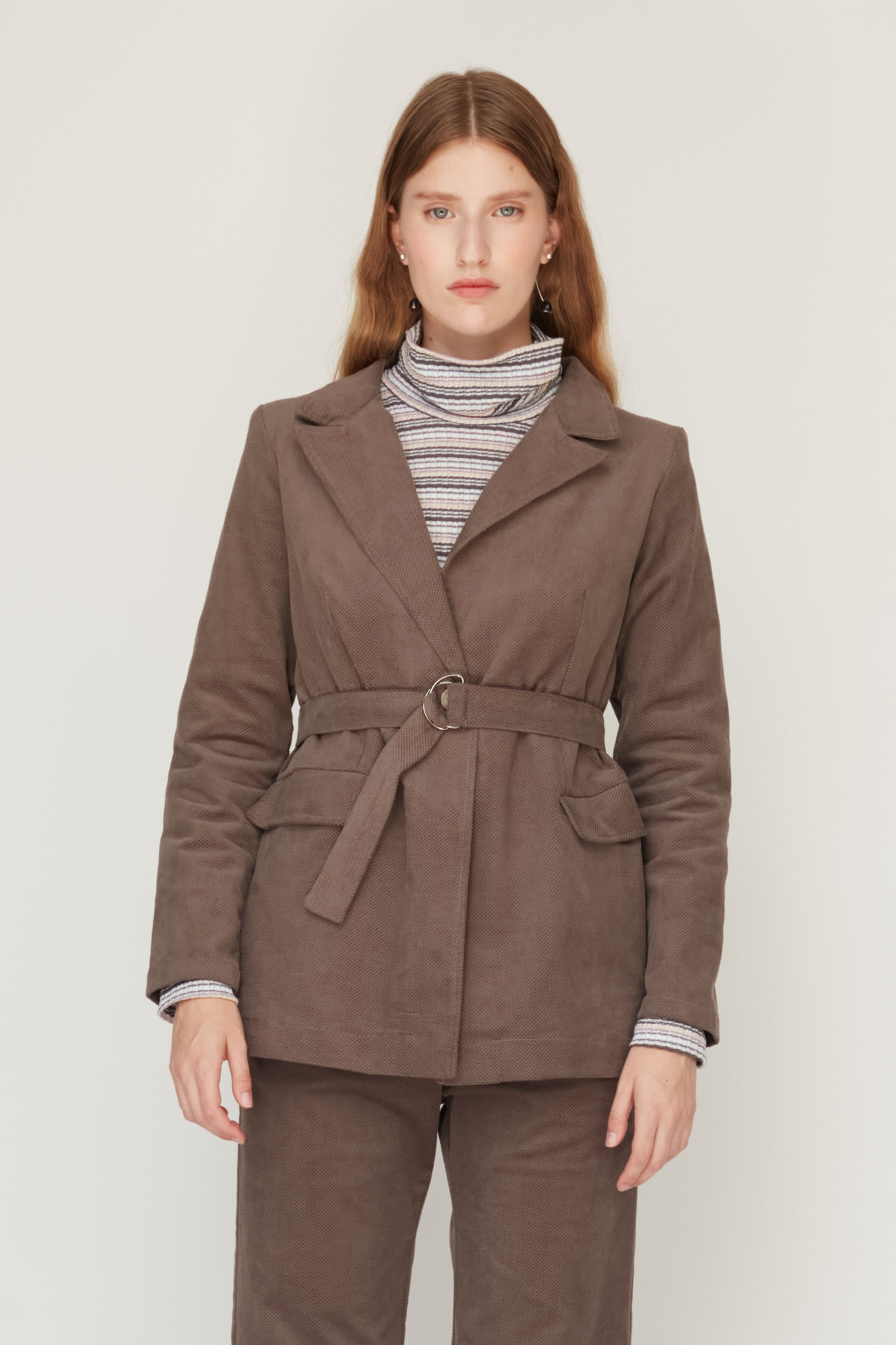 HOWL VELVET JACKET WARM GREY