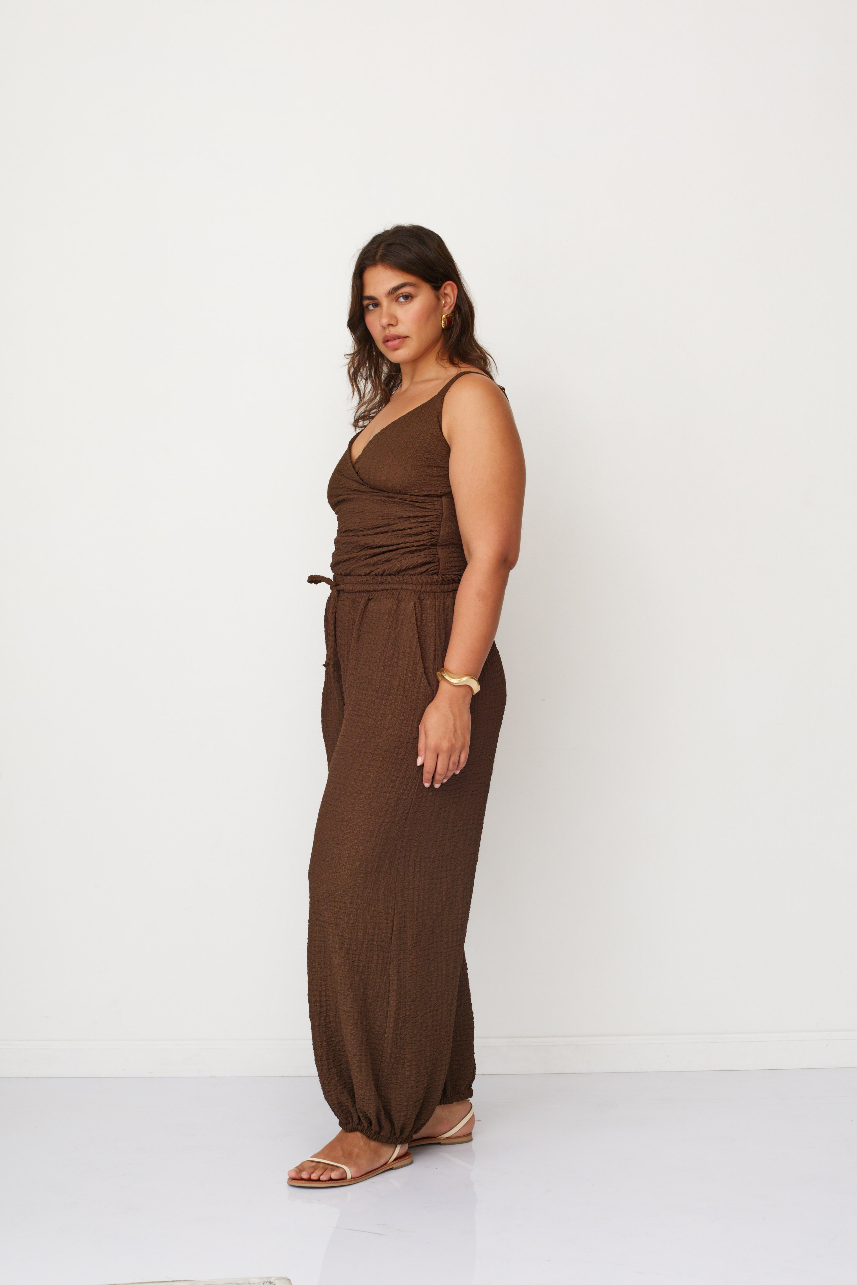 ADAM PANTS DARK BROWN
