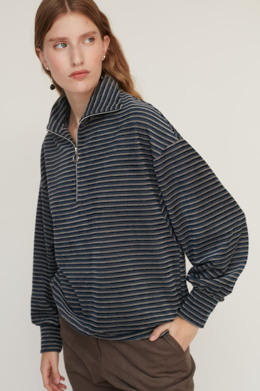 RABBIT POLO TOP BLUE