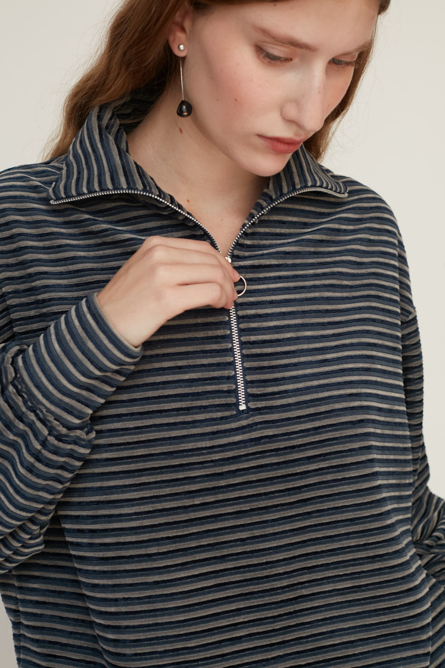 RABBIT POLO TOP BLUE