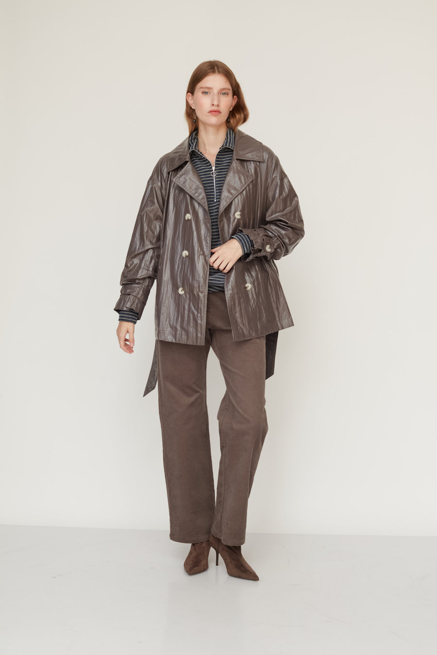 MACHINE TRENCH COAT GREY