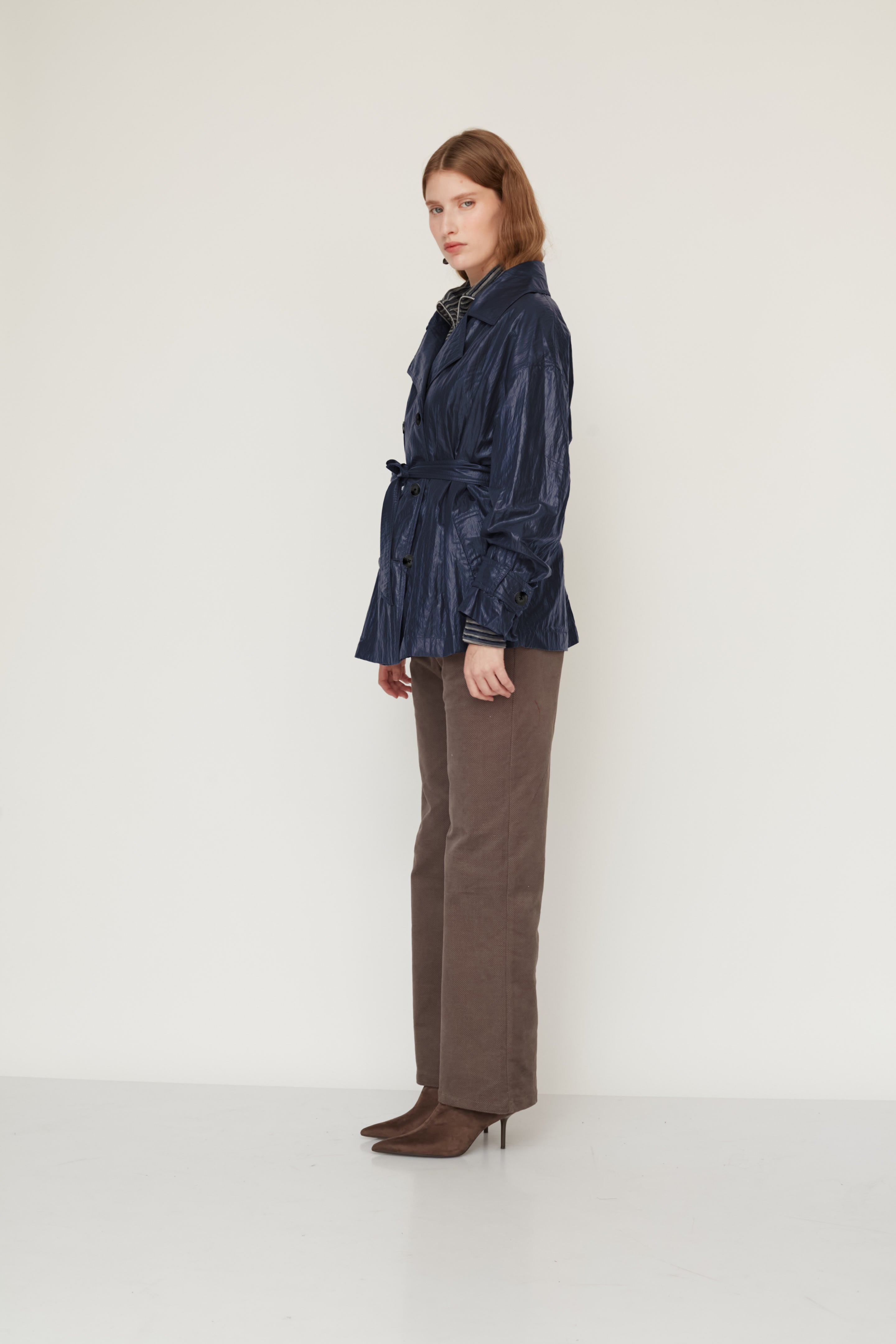 מעיל טרנץ׳ MACHINE נייבי