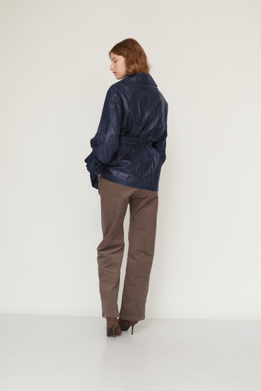 MACHINE TRENCH COAT NAVY