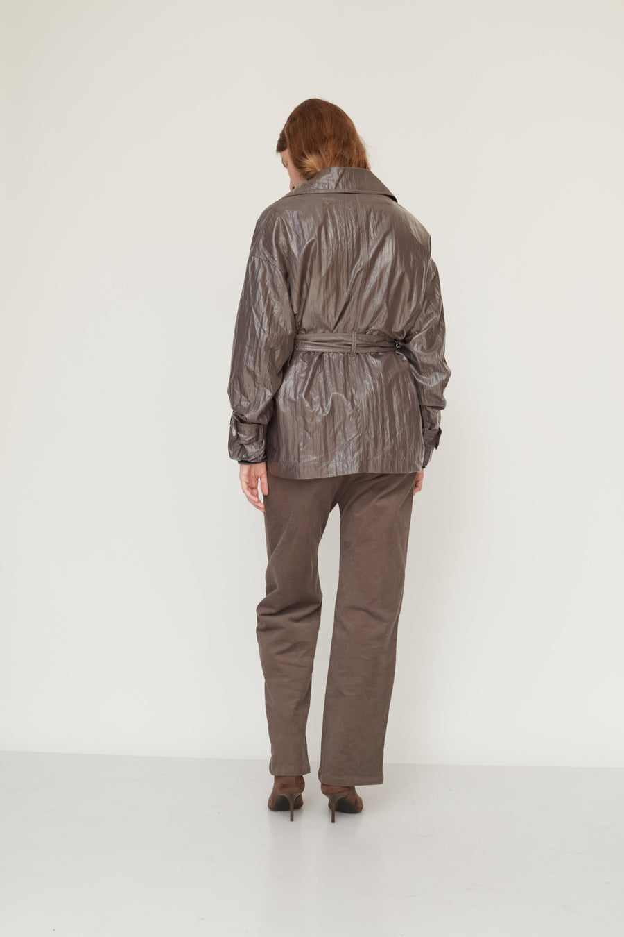 MACHINE TRENCH COAT GREY