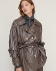 MACHINE TRENCH COAT GREY