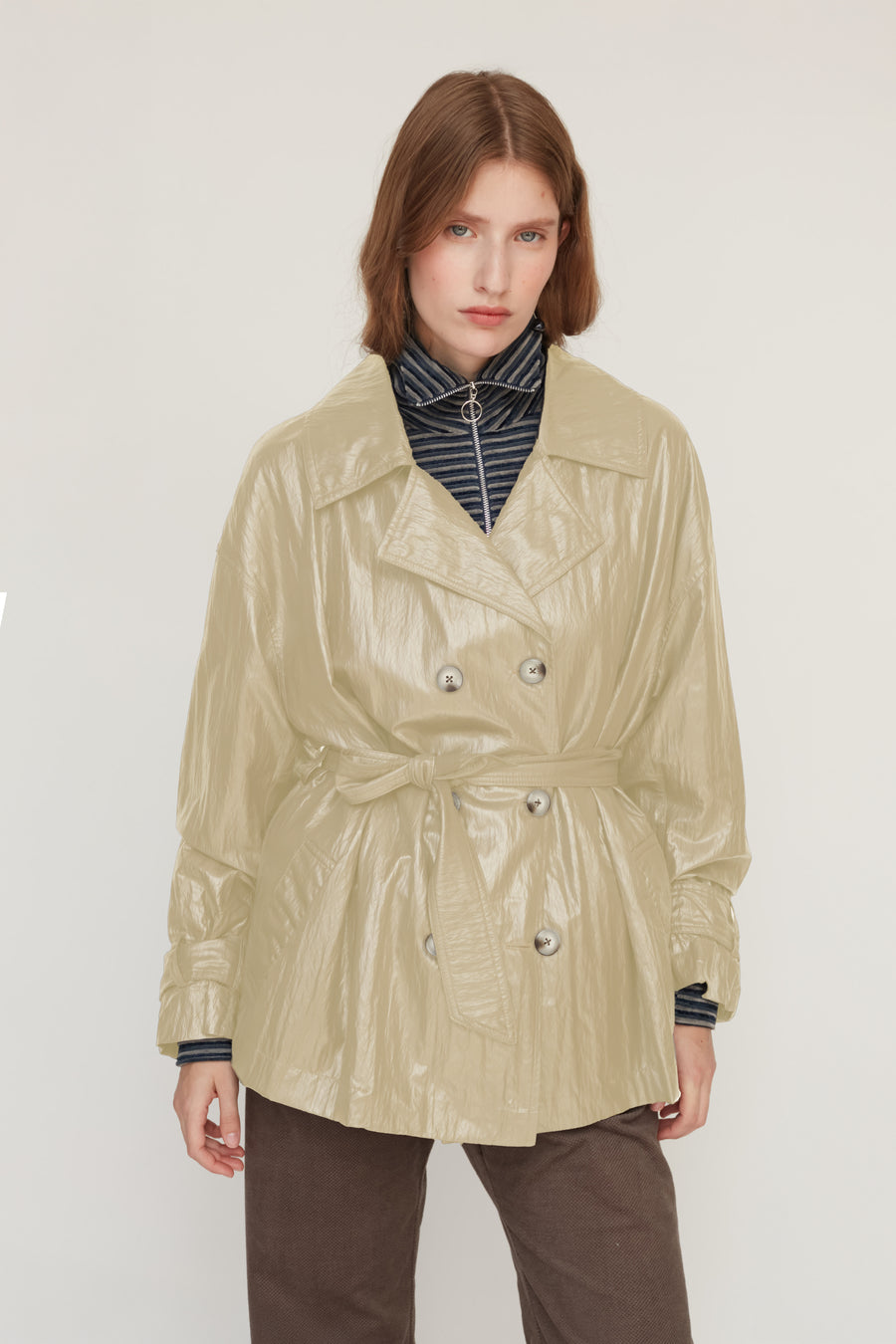 MACHINE TRENCH COAT BEIGE