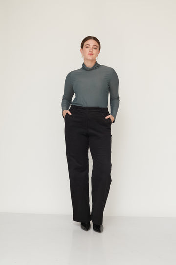 מכנס HOWL קטיפה שחור