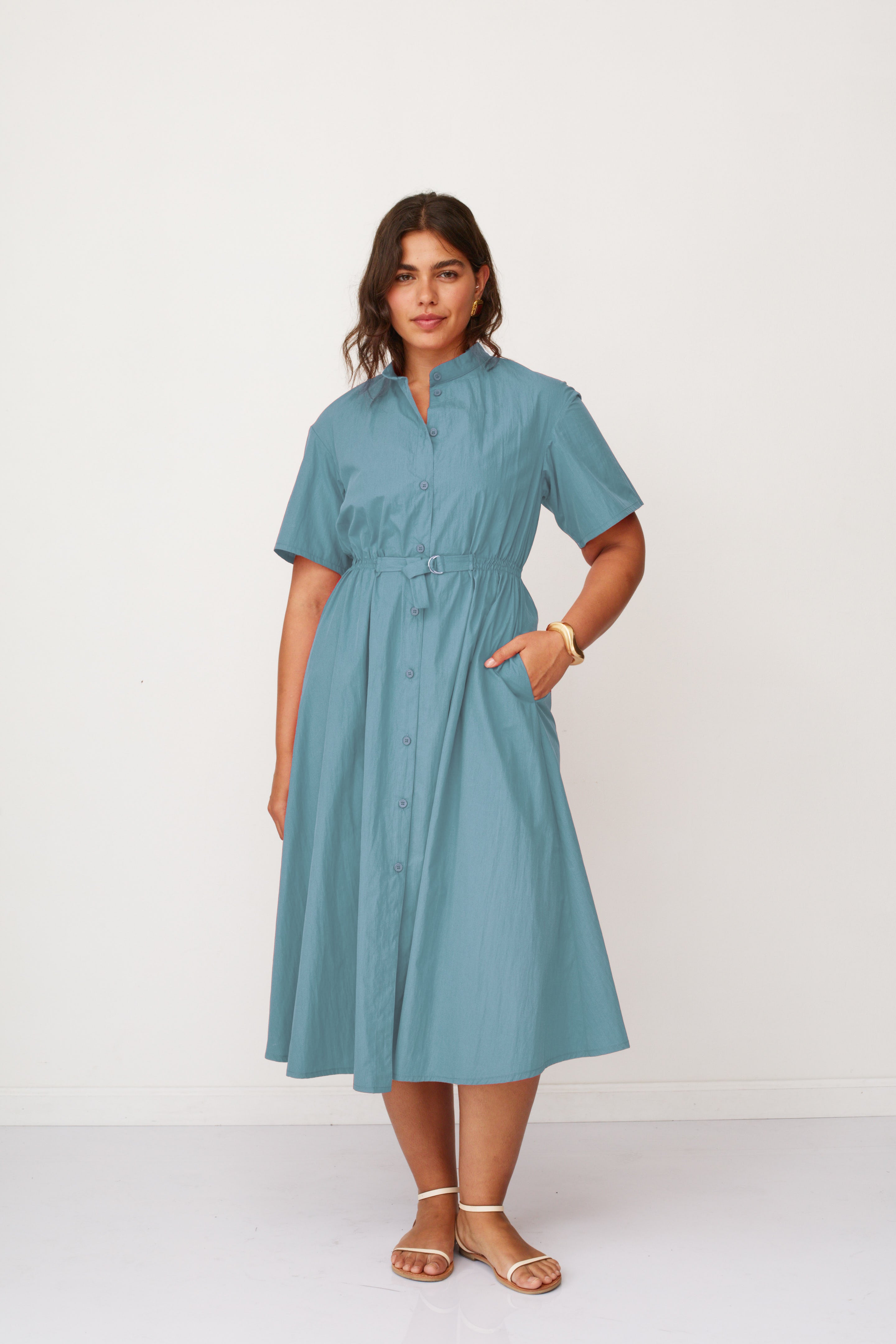 AURA DRESS BLUE