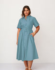 AURA DRESS BLUE