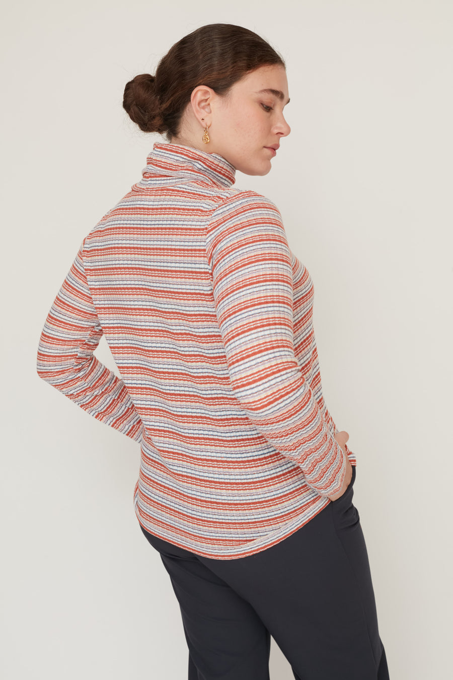 KING STRIPS TOP ORANGE