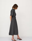 AURA DRESS DARK GRAY