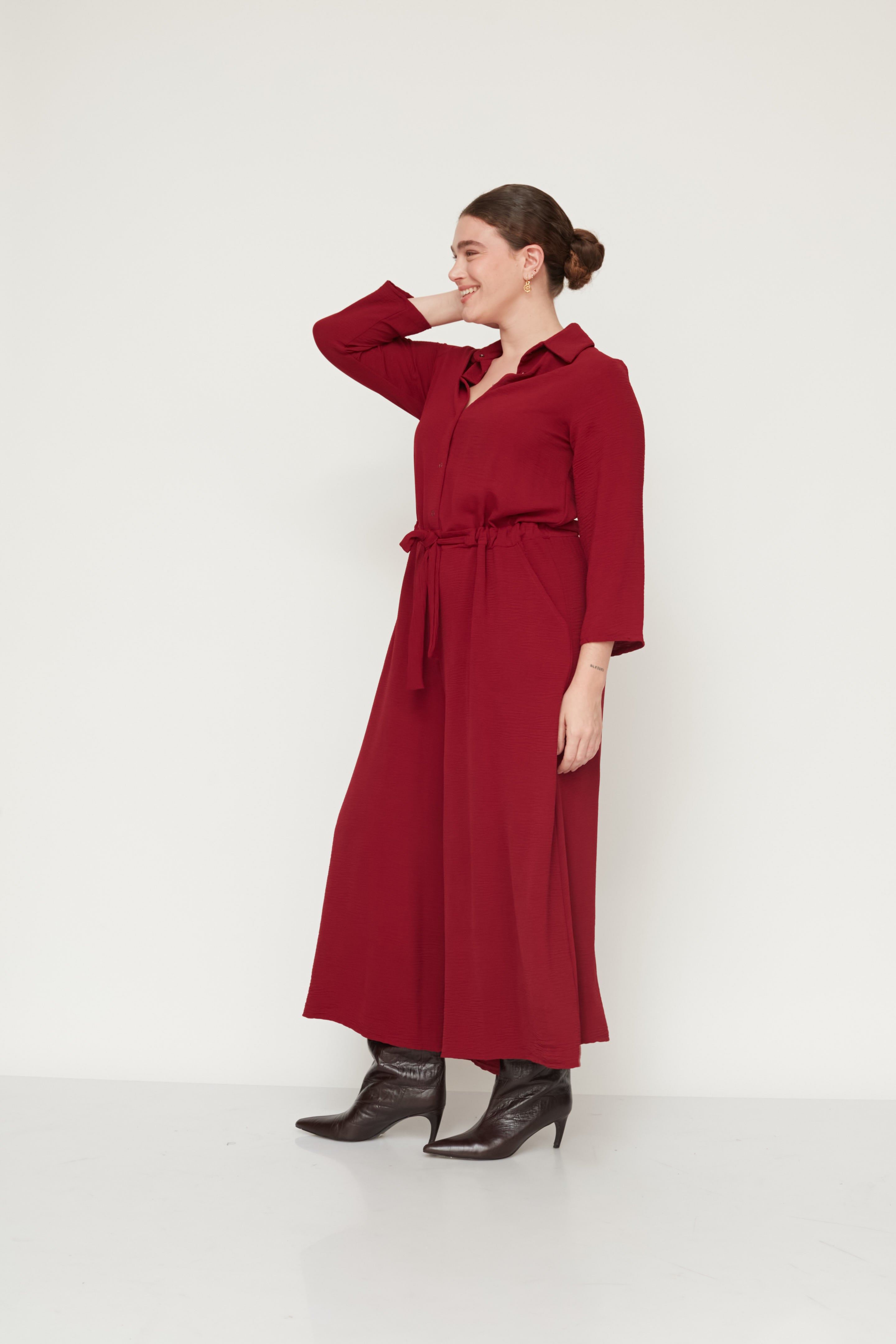 EVER JUMPSUIT BORDEAUX