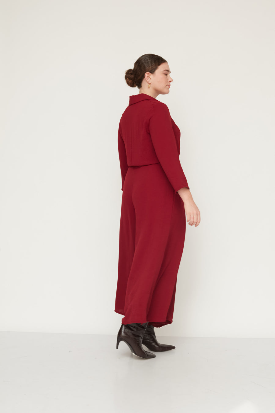 EVER JUMPSUIT BORDEAUX