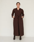 EVER JUMPSUIT DARK BROWN