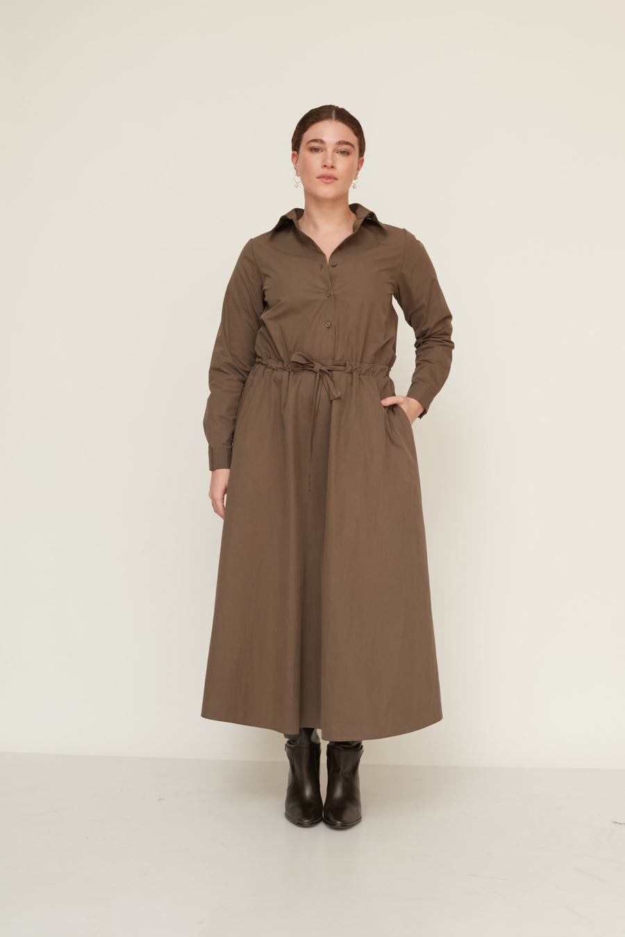 JENNY DRESS BROWN