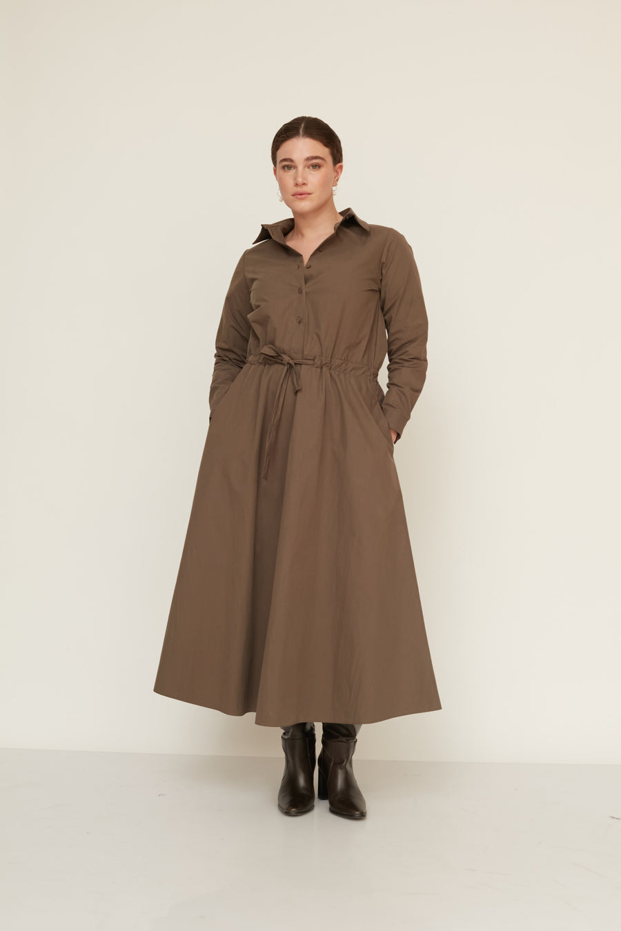 JENNY DRESS BROWN