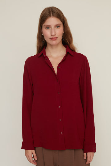 GOODIE BLOUSE BORDEAUX