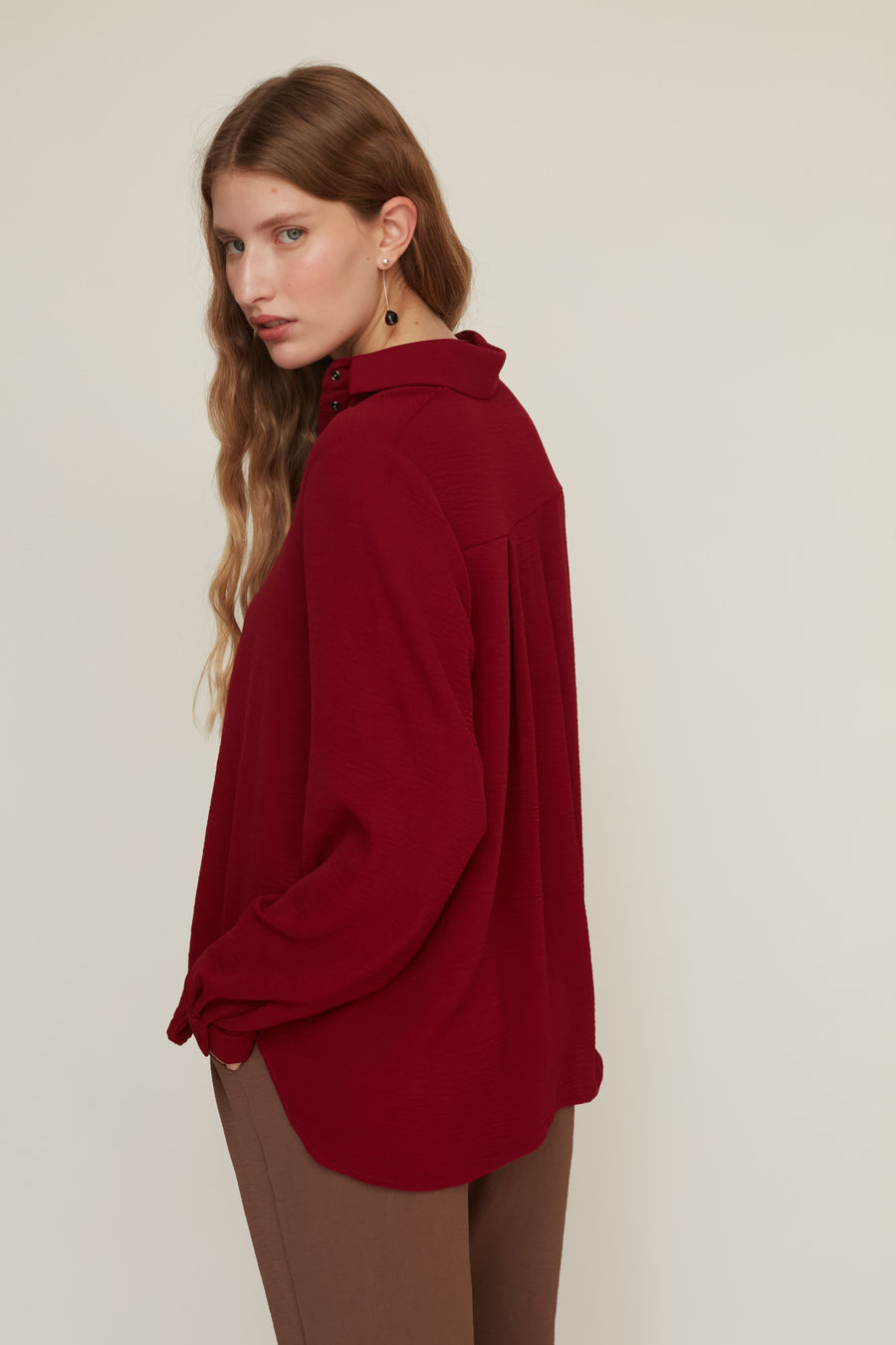 GOODIE BLOUSE BORDEAUX