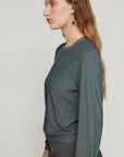 QUEEN T TOP DARK GREY