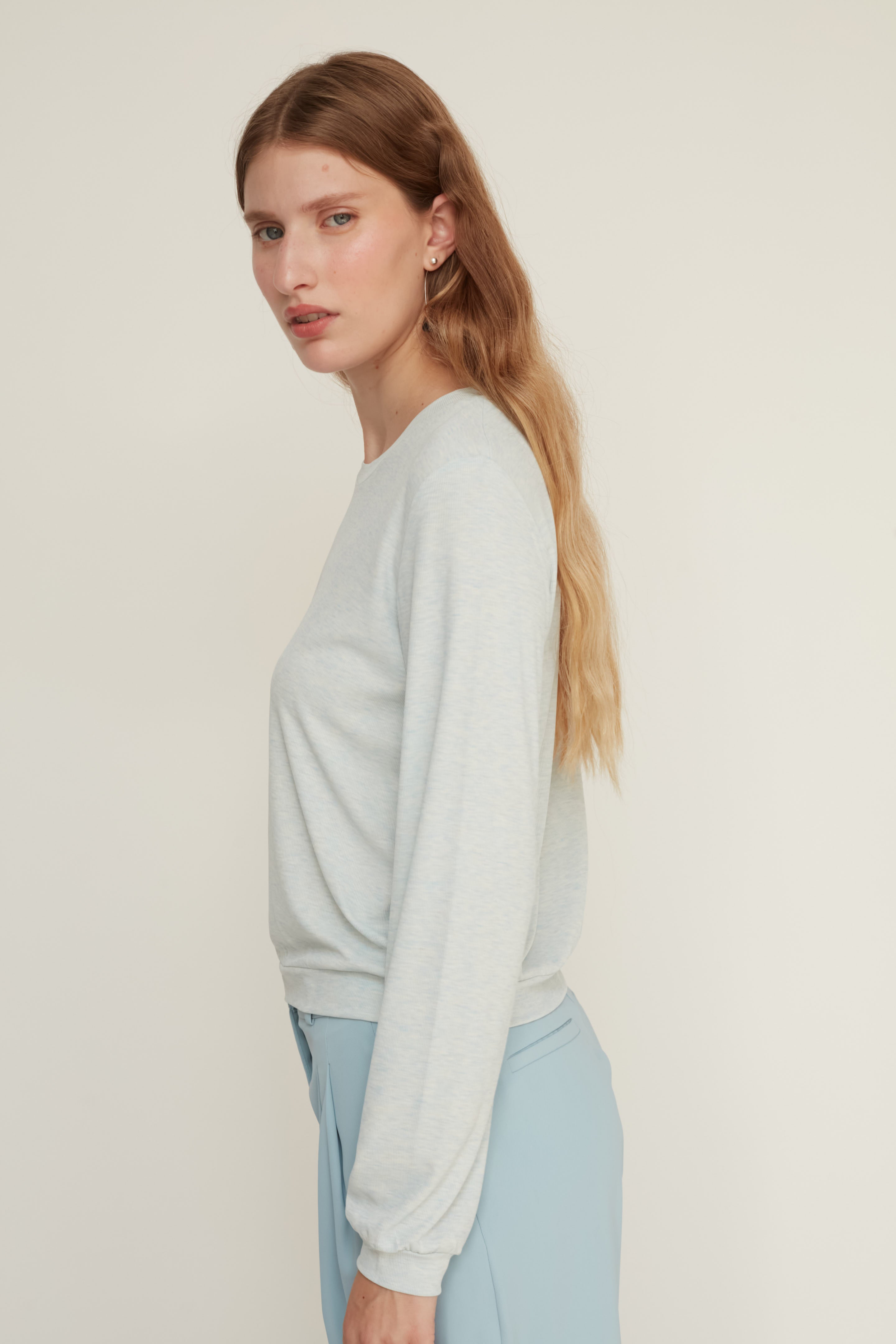 QUEEN T TOP LIGHT BLUE