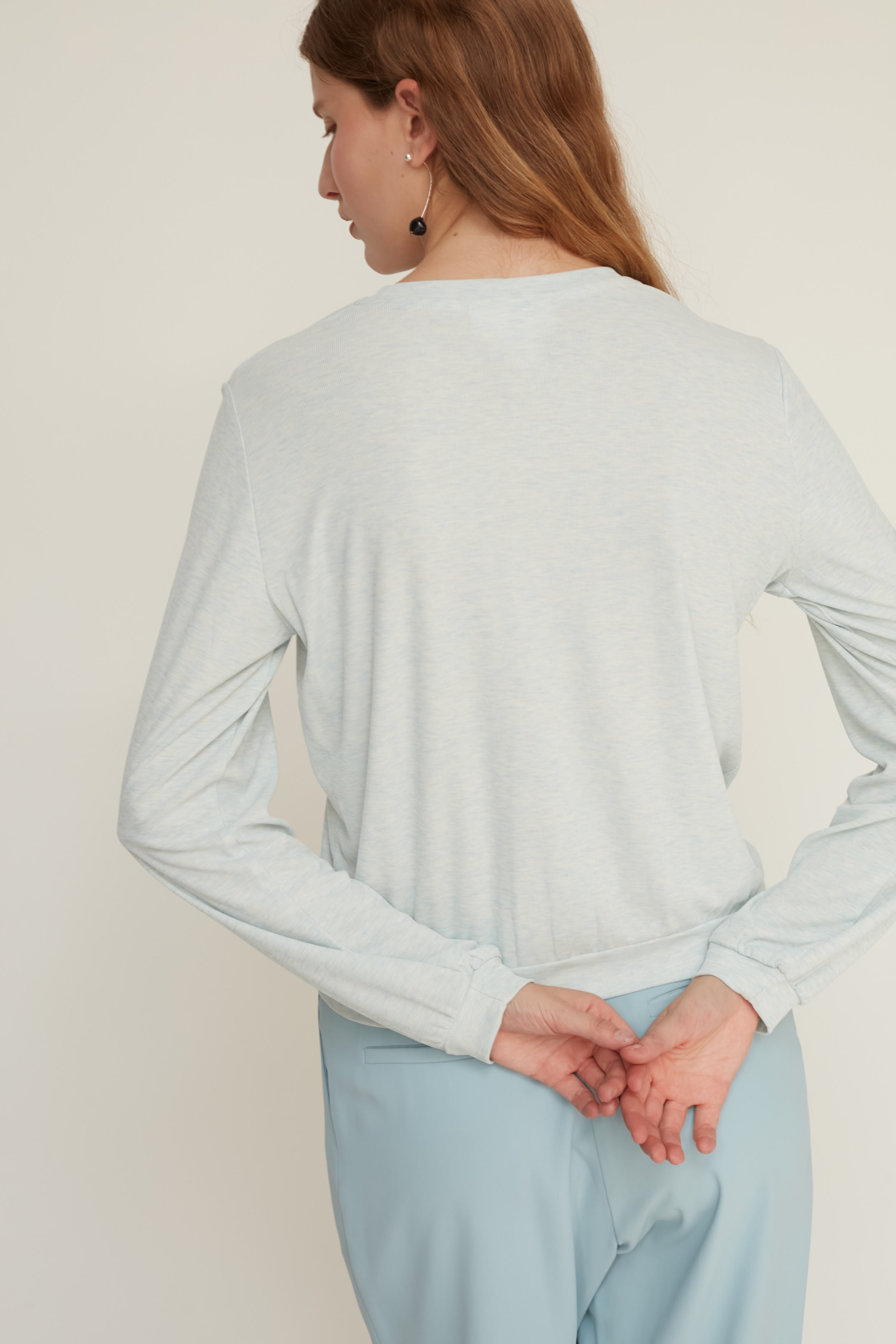 QUEEN T TOP LIGHT BLUE