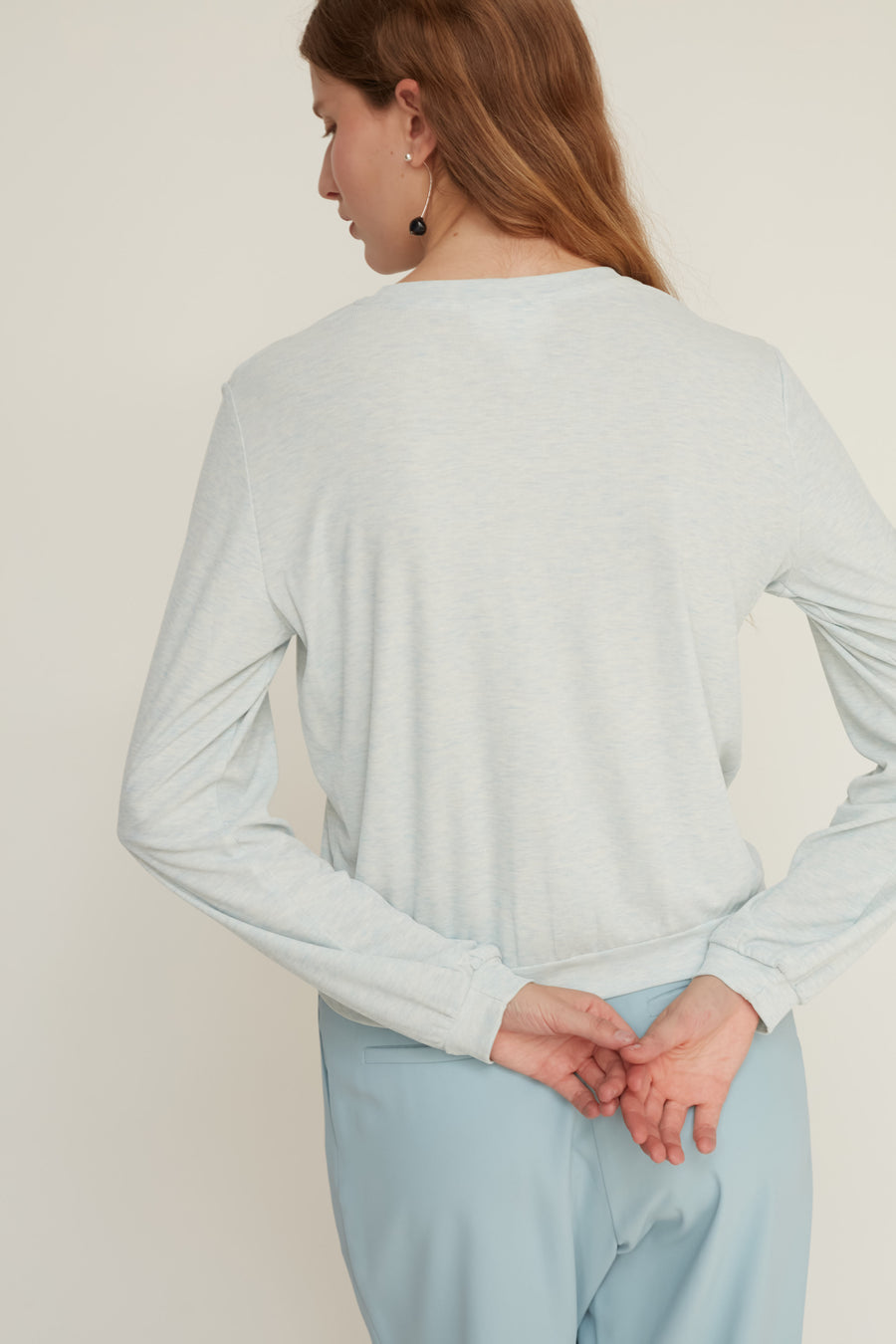 QUEEN T TOP LIGHT BLUE