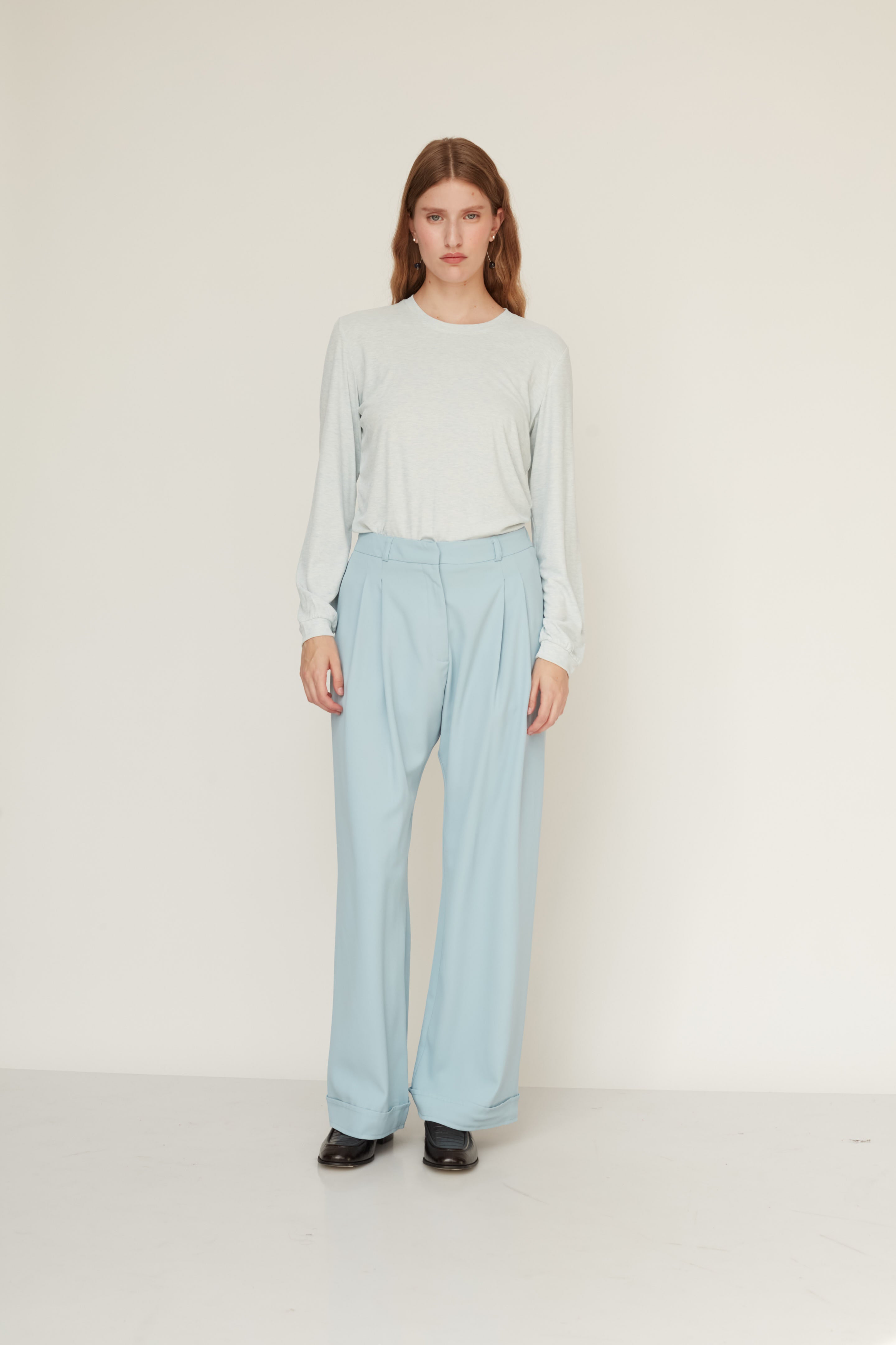 QUEEN T TOP LIGHT BLUE