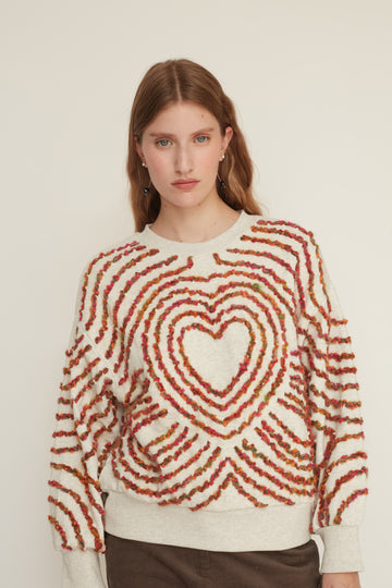 סווטשירט FLORENCE וניל