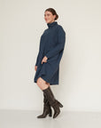 LOOSE SQ DRESS NAVY