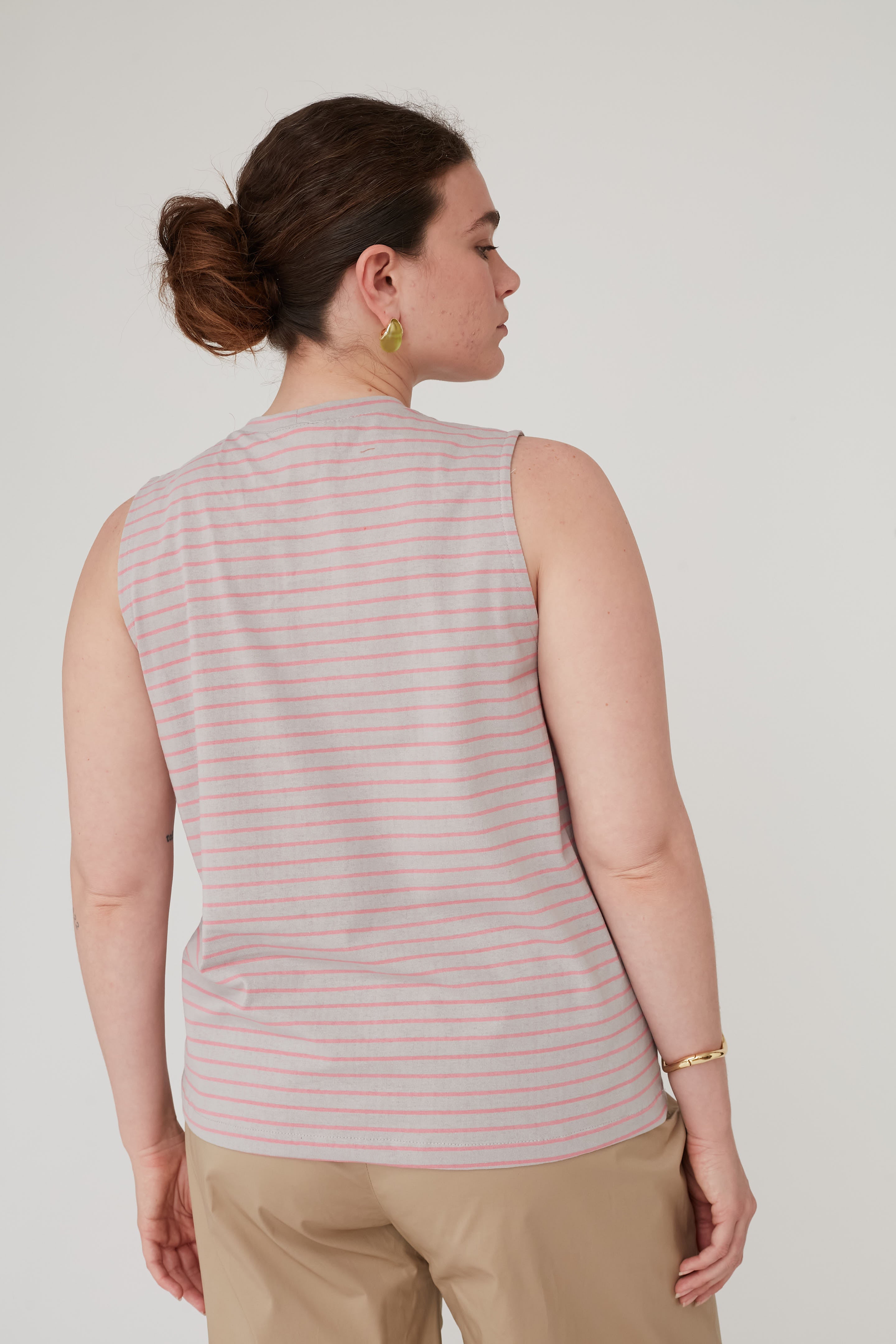 PETALS PATCHED T TANK PINK