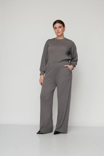 DEAR PLEATED PANTS GREY