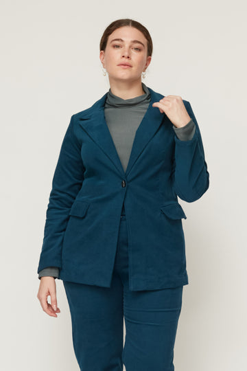 ג'קט HOWL קטיפה כחול